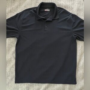 Men’s 2XLT Grand Slam Performance Polo Charcoal Gray Ribbed VERY NICE!